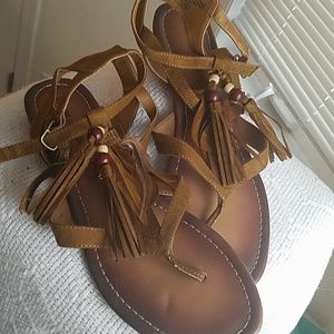 Suede Sandals